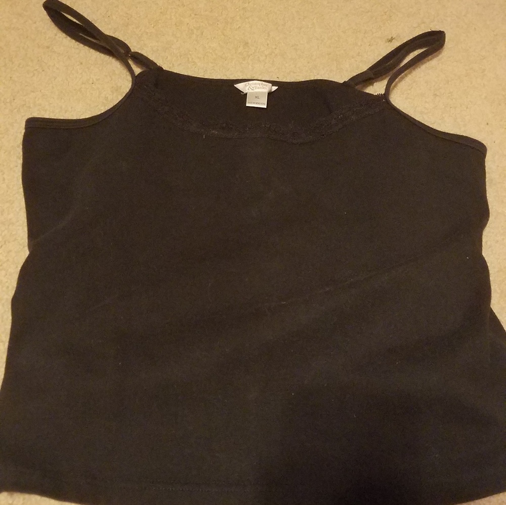Black tank top